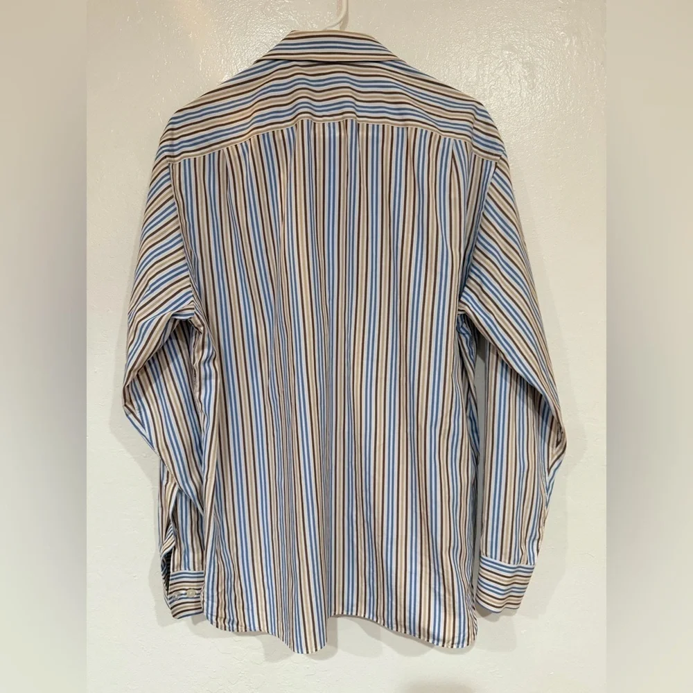 J. Crew Striped Long Sleeve Shirt Size Medium 100% Cotton